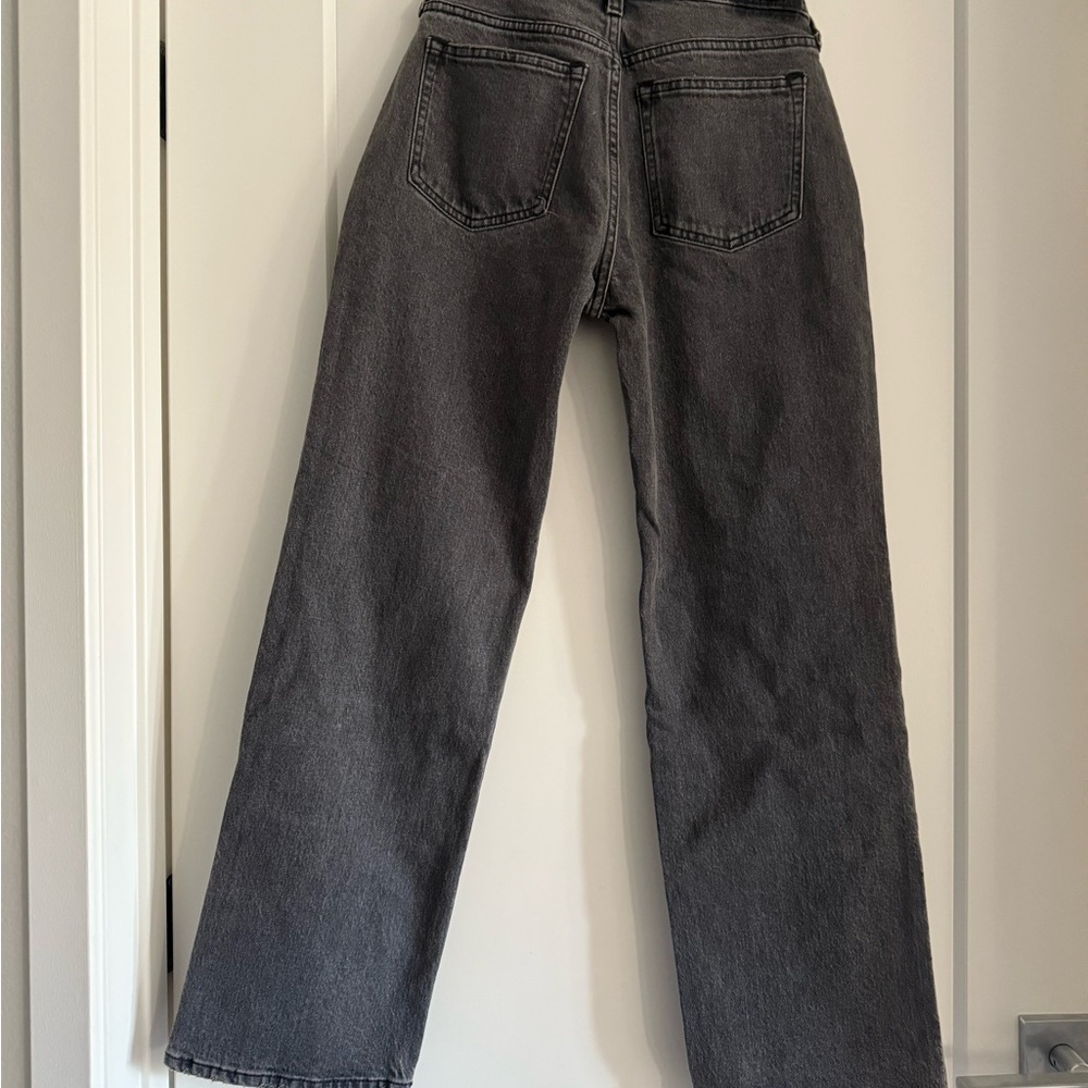 BRAND NEW WITH TAGS Abercrombie & Fitch Women's Gray Low Rise Baggy Jeans 24/00s - Picture 2 of 7